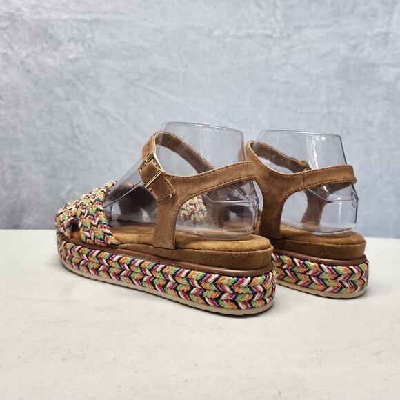 Spring Step Patrizia Sandals Womens 6.5 Platform Espadrilles Colorful Adjustable - Picture 6 of 13